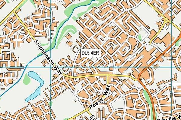 DL5 4ER map - OS VectorMap District (Ordnance Survey)