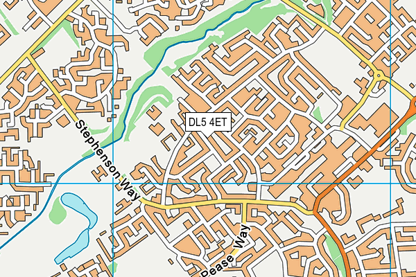 DL5 4ET map - OS VectorMap District (Ordnance Survey)