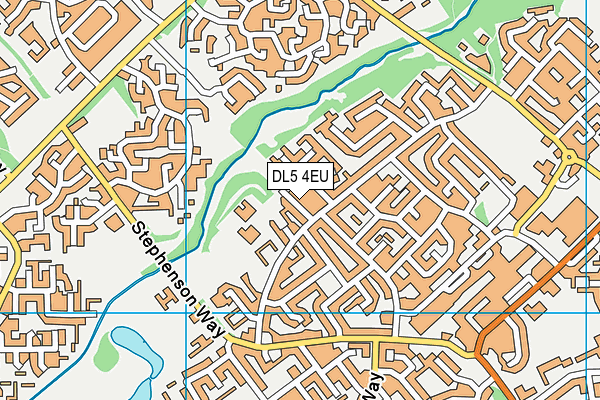 DL5 4EU map - OS VectorMap District (Ordnance Survey)