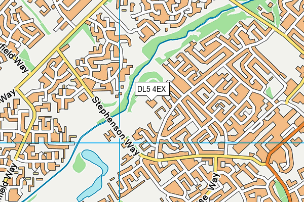 DL5 4EX map - OS VectorMap District (Ordnance Survey)