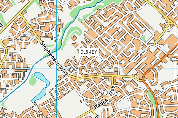 DL5 4EY map - OS VectorMap District (Ordnance Survey)