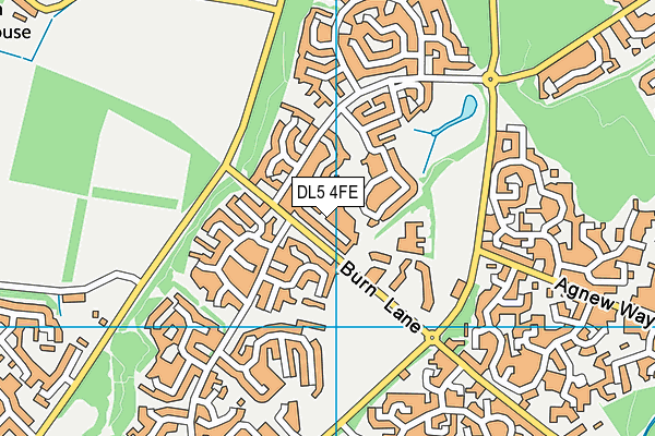 DL5 4FE map - OS VectorMap District (Ordnance Survey)