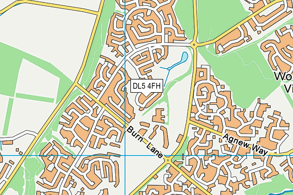 DL5 4FH map - OS VectorMap District (Ordnance Survey)