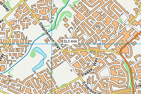 DL5 4HA map - OS VectorMap District (Ordnance Survey)