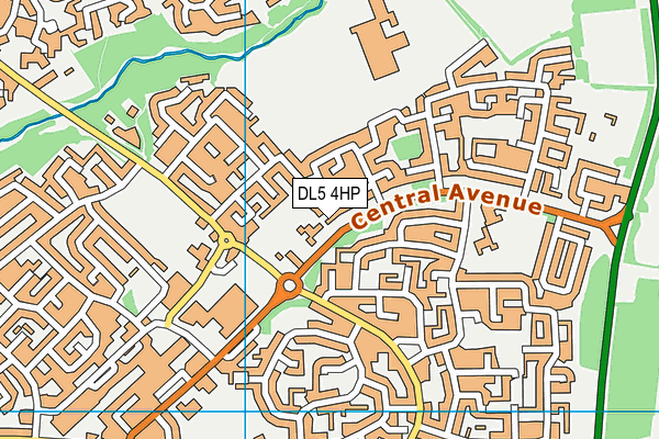 DL5 4HP map - OS VectorMap District (Ordnance Survey)