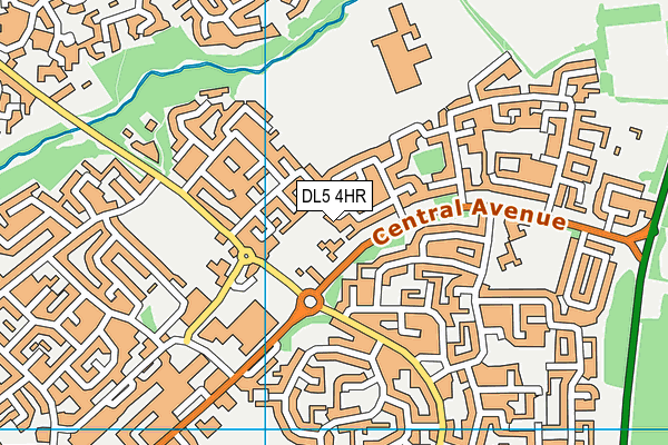 DL5 4HR map - OS VectorMap District (Ordnance Survey)