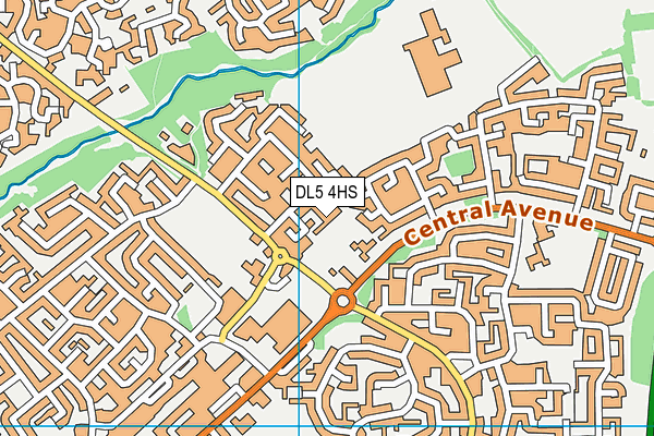 DL5 4HS map - OS VectorMap District (Ordnance Survey)