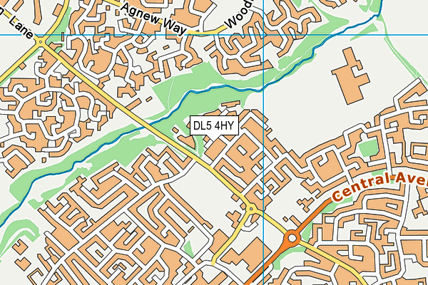 DL5 4HY map - OS VectorMap District (Ordnance Survey)
