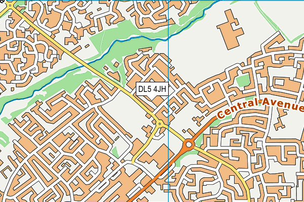 DL5 4JH map - OS VectorMap District (Ordnance Survey)