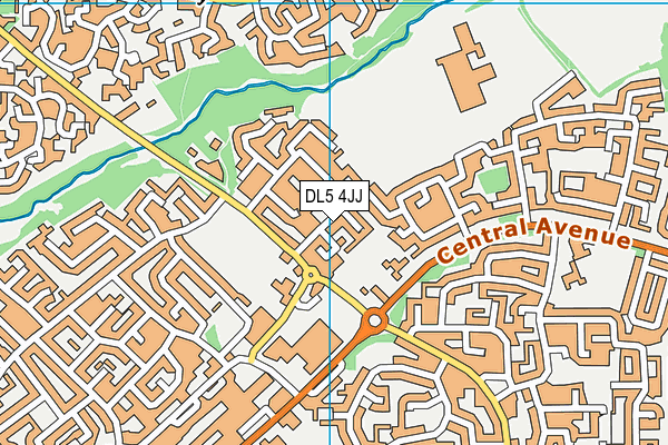 DL5 4JJ map - OS VectorMap District (Ordnance Survey)