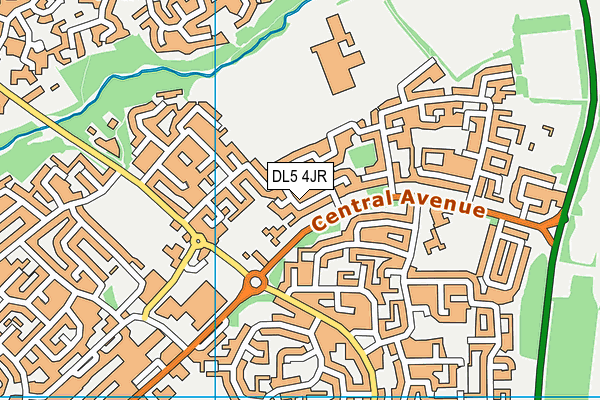 DL5 4JR map - OS VectorMap District (Ordnance Survey)
