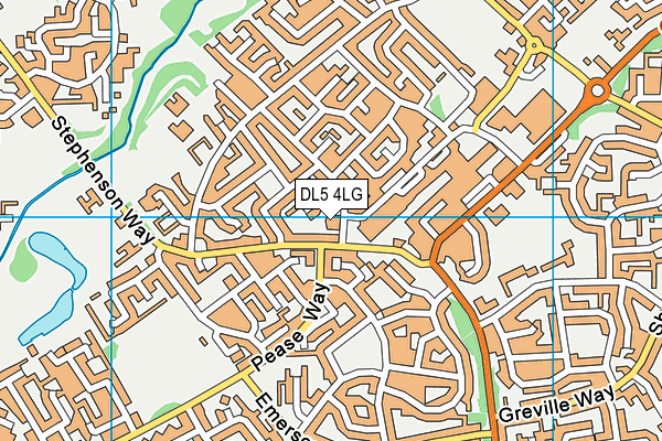 DL5 4LG map - OS VectorMap District (Ordnance Survey)