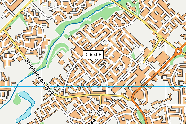 DL5 4LH map - OS VectorMap District (Ordnance Survey)
