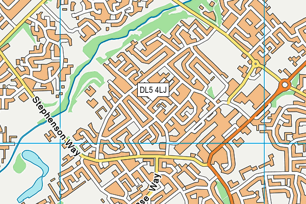 DL5 4LJ map - OS VectorMap District (Ordnance Survey)