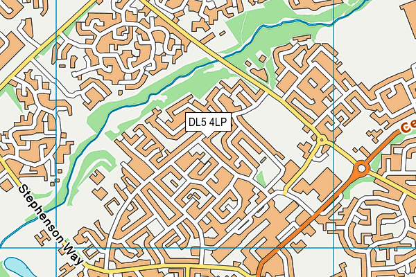 DL5 4LP map - OS VectorMap District (Ordnance Survey)
