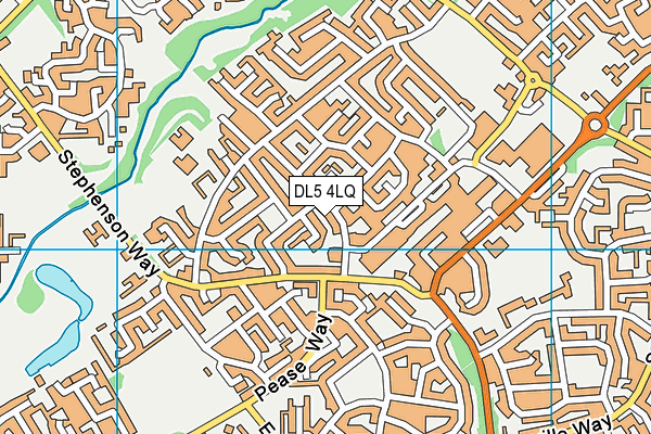 DL5 4LQ map - OS VectorMap District (Ordnance Survey)