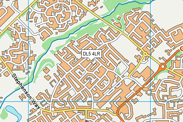 DL5 4LR map - OS VectorMap District (Ordnance Survey)