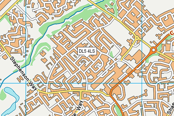 DL5 4LS map - OS VectorMap District (Ordnance Survey)