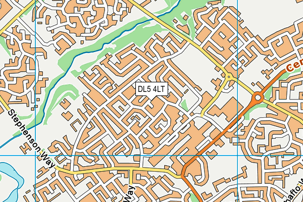 DL5 4LT map - OS VectorMap District (Ordnance Survey)