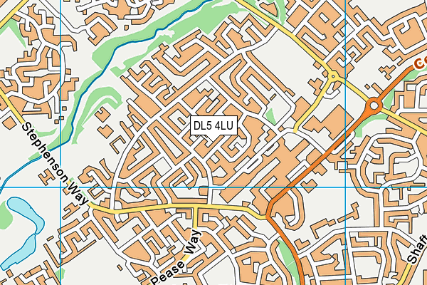 DL5 4LU map - OS VectorMap District (Ordnance Survey)
