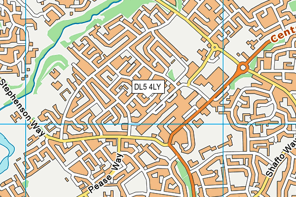 DL5 4LY map - OS VectorMap District (Ordnance Survey)