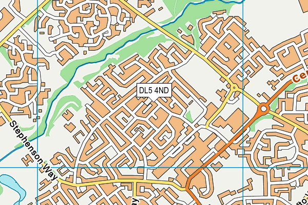 DL5 4ND map - OS VectorMap District (Ordnance Survey)