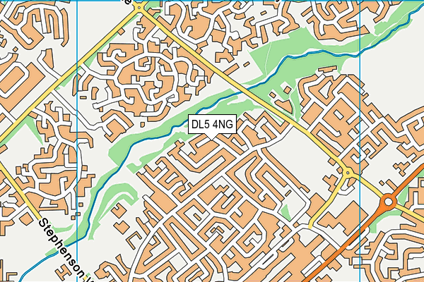 DL5 4NG map - OS VectorMap District (Ordnance Survey)