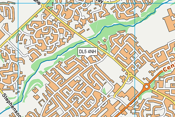 DL5 4NH map - OS VectorMap District (Ordnance Survey)