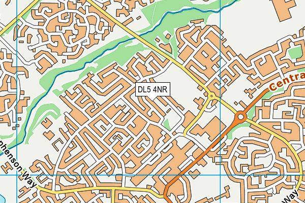 DL5 4NR map - OS VectorMap District (Ordnance Survey)
