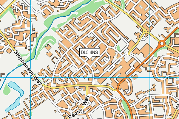 DL5 4NS map - OS VectorMap District (Ordnance Survey)