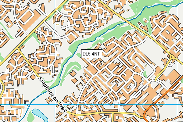 DL5 4NT map - OS VectorMap District (Ordnance Survey)