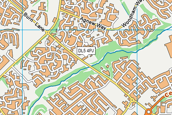 DL5 4PJ map - OS VectorMap District (Ordnance Survey)