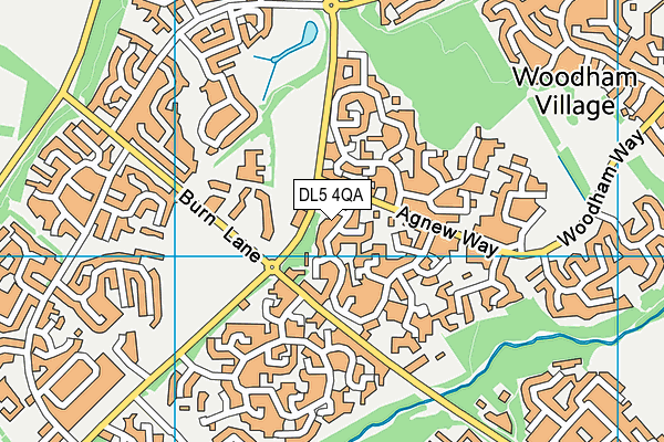 DL5 4QA map - OS VectorMap District (Ordnance Survey)