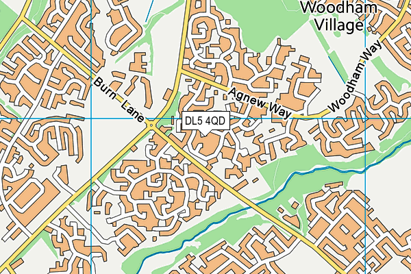 DL5 4QD map - OS VectorMap District (Ordnance Survey)