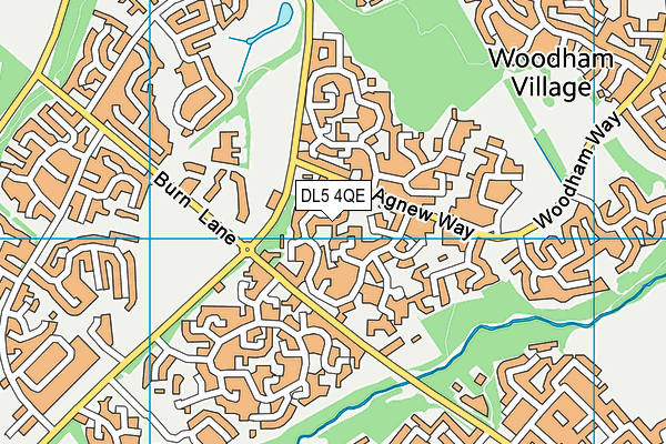 DL5 4QE map - OS VectorMap District (Ordnance Survey)