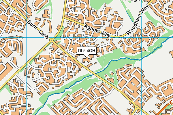 DL5 4QH map - OS VectorMap District (Ordnance Survey)