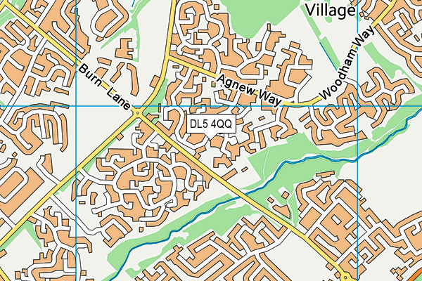 DL5 4QQ map - OS VectorMap District (Ordnance Survey)