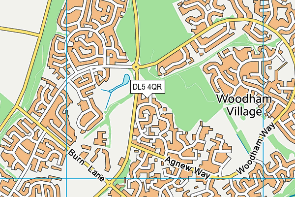 DL5 4QR map - OS VectorMap District (Ordnance Survey)