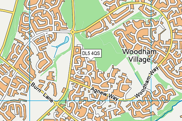 DL5 4QS map - OS VectorMap District (Ordnance Survey)
