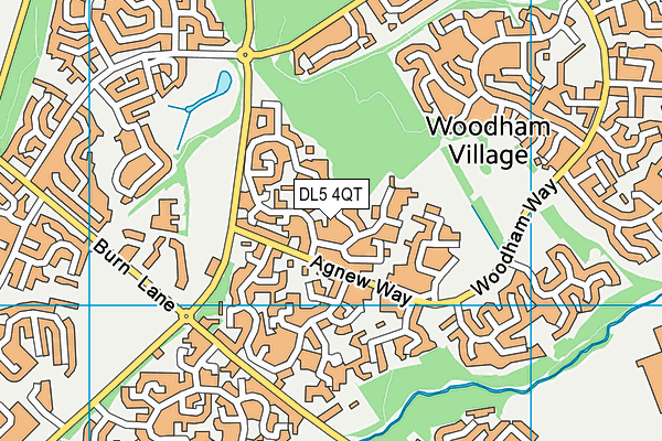 DL5 4QT map - OS VectorMap District (Ordnance Survey)