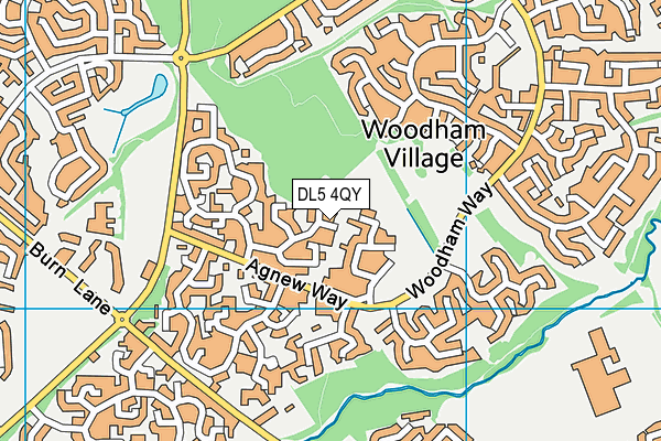 DL5 4QY map - OS VectorMap District (Ordnance Survey)