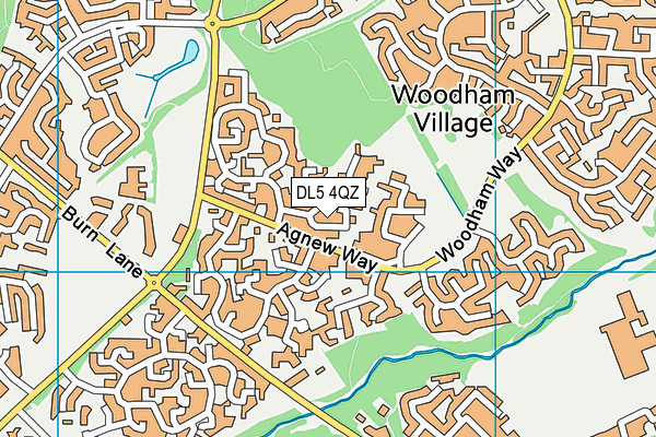 DL5 4QZ map - OS VectorMap District (Ordnance Survey)