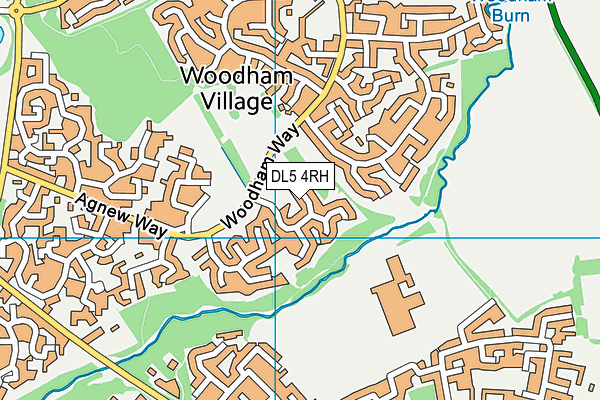 DL5 4RH map - OS VectorMap District (Ordnance Survey)