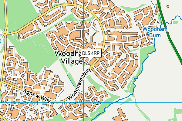 DL5 4RP map - OS VectorMap District (Ordnance Survey)