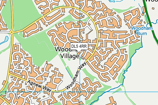 DL5 4RR map - OS VectorMap District (Ordnance Survey)