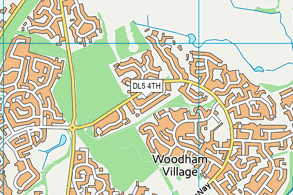 DL5 4TH map - OS VectorMap District (Ordnance Survey)
