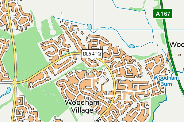 DL5 4TQ map - OS VectorMap District (Ordnance Survey)