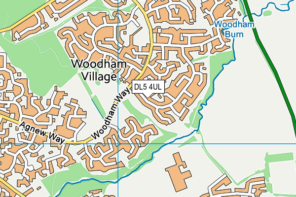 DL5 4UL map - OS VectorMap District (Ordnance Survey)