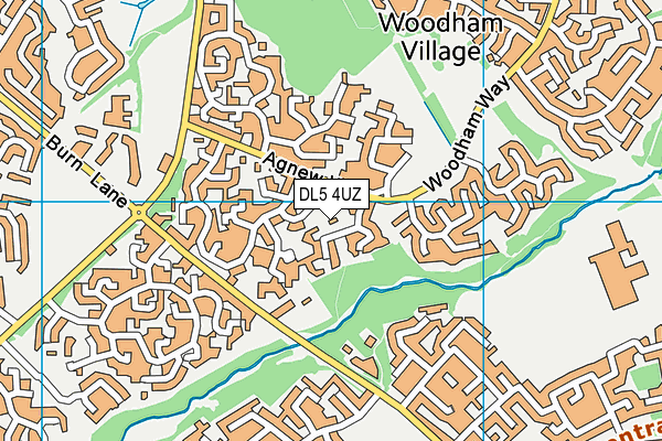 DL5 4UZ map - OS VectorMap District (Ordnance Survey)
