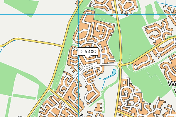 DL5 4XQ map - OS VectorMap District (Ordnance Survey)